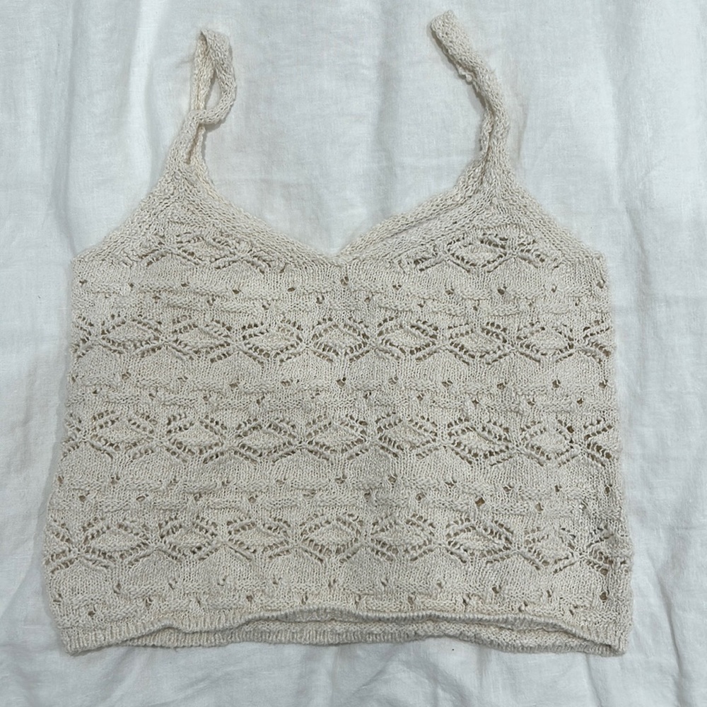 Crochet cami top.